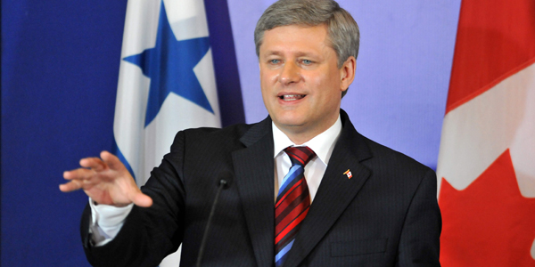 El primer ministro canadiense Stephen Harper.