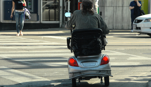 Una persona con discapacidad. Foto: V. AGUILAR.