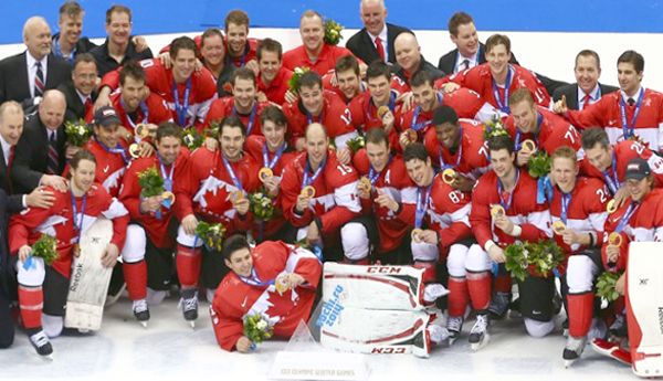 Canadá gana medalla de oro, tras vencer al equipo de Suiza por 3 a 0.Foto: Olympic.ca
