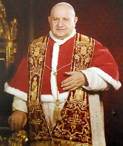 Juan XXIII, nació: 25/11/1881, Elegido Papa: 28/10/1958, Canonizado: 27/04/2014.