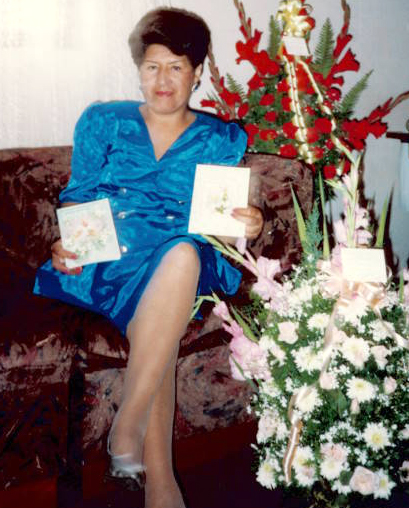 Nora Guzmán de Calderón. Nació 11/03/42-Falleció 29/03/14.