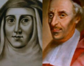 María de la Encarnación y Francisco de Montmorency-Laval. Foto: Diócesis de Québec.