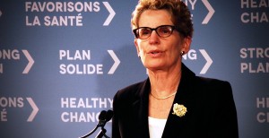 Primer Ministro de Ontario, Kathleen Wynne.
