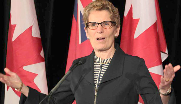 La primera ministra de Ontario,  Kathleen Wynne.