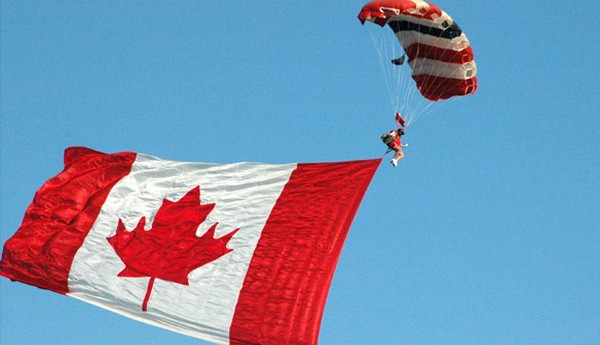 Bandera de Canadá. Foto: Víctor Aguilar.