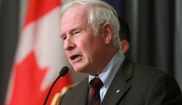 El gobernador general de Canadá, David Johnston.