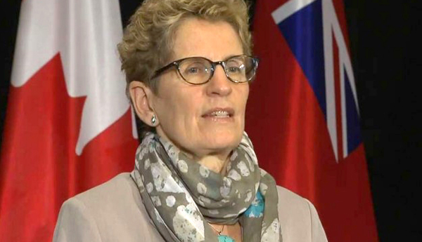 La Primera Ministra de Ontario, Kathleen Wynne.