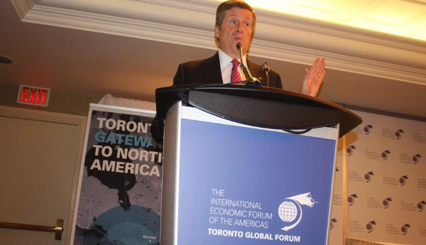 El alcalde de Toronto,  John Tory. 