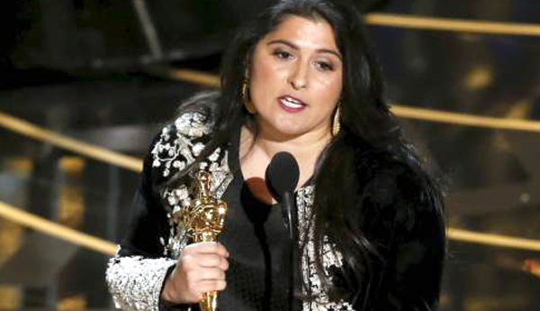 La cineasta paquistaní-canadiense Sharmeen Obaid-Chinoy.