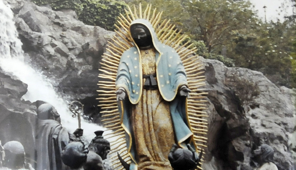 Imagen de la Virgen en el cerro Tepeyac. Foto: Víctor Aguilar.